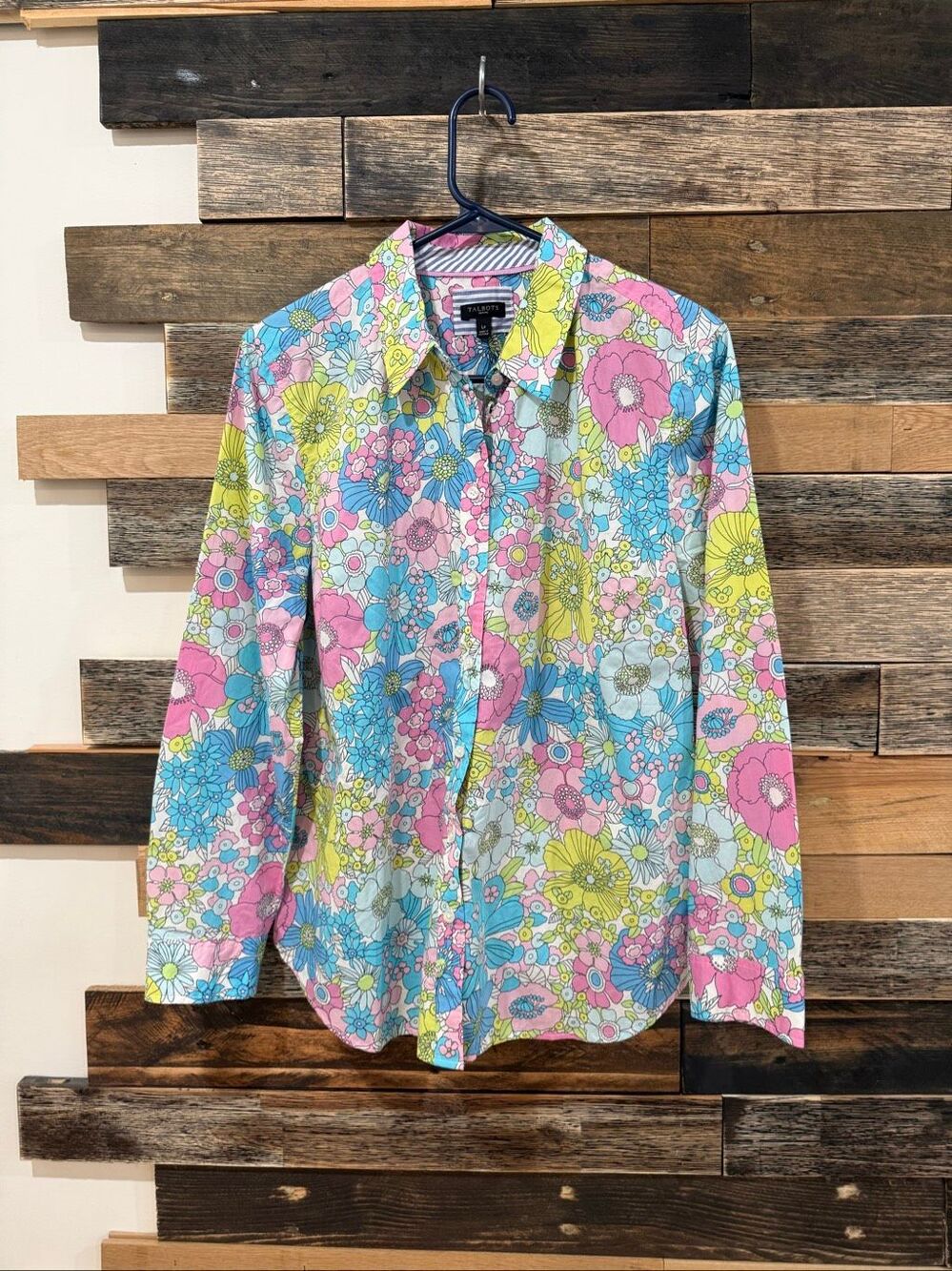 Talbots button front shirt sz LP